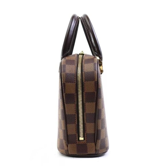Auth LOUIS VUITTON Damier Sarria Mini Handbag Brown - Picture 12 of 13